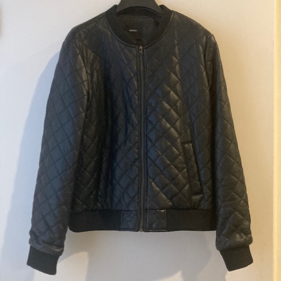 Forever 21 Jackets & Blazers - Vintage Faux Black Leather Jacket